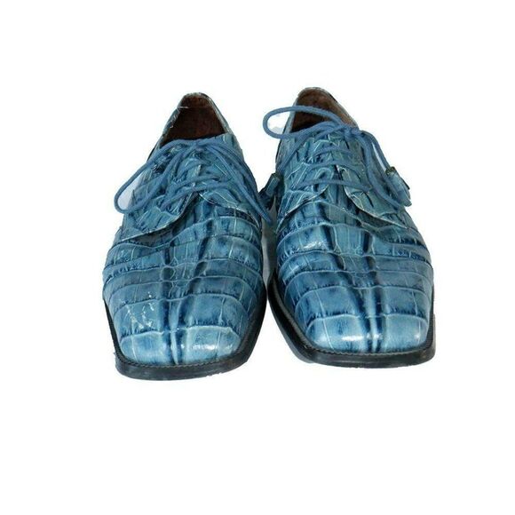 Giorgio Brutini blue leather uppers dress shoes main image 4